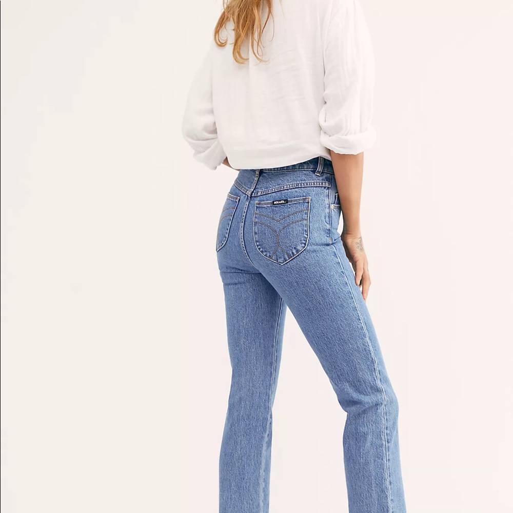 Rollas high rise jeans